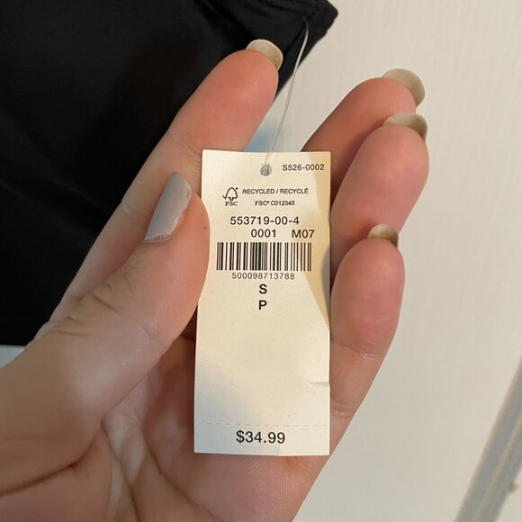 black bathing suit top - Picture 3 of 3